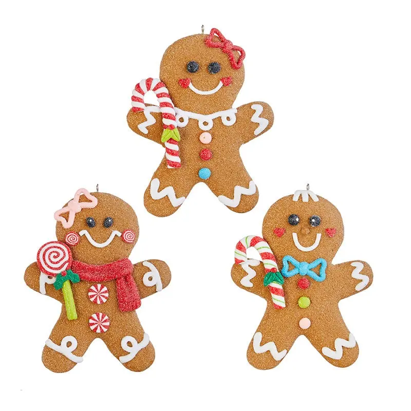 5" Decorated Gingerbread Christmas Ornament