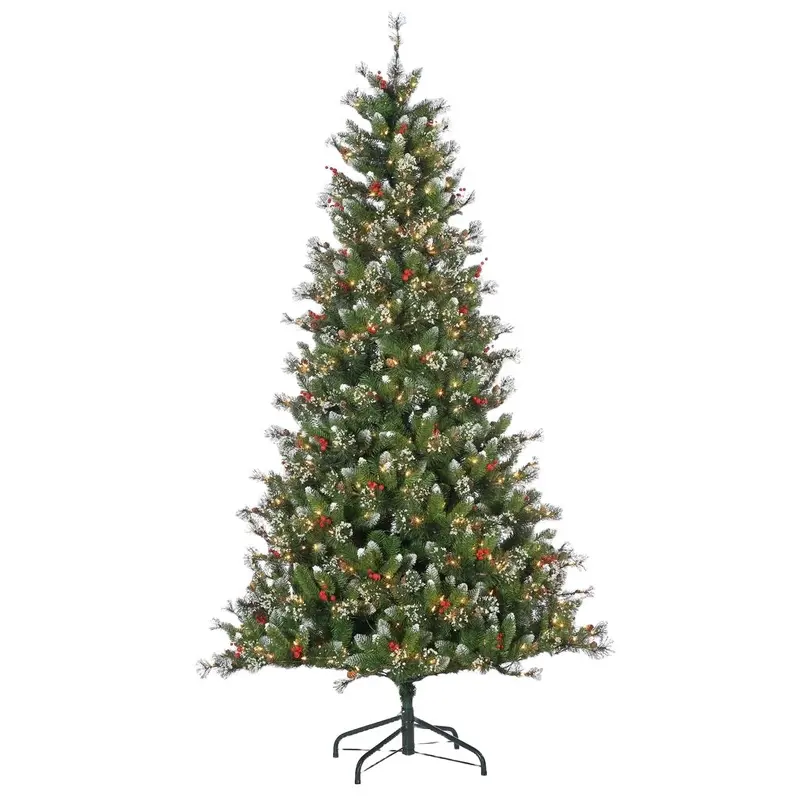 7.5' Windsor Glazier Pine Artificial Christmas Tree with Dual LED Lights