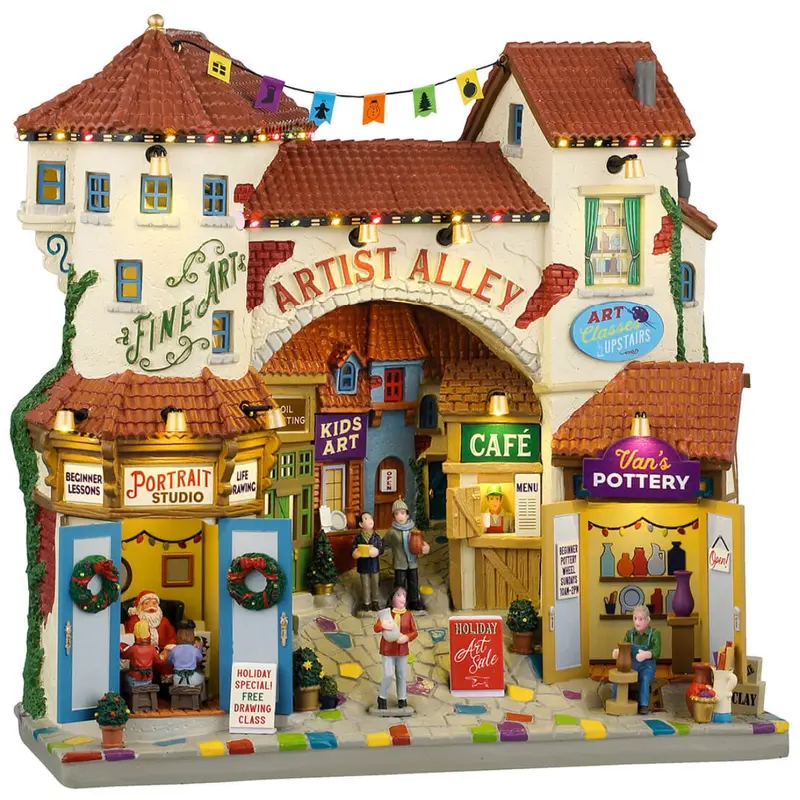 Lemax Caddington Village Facade: Artist Alley #45226