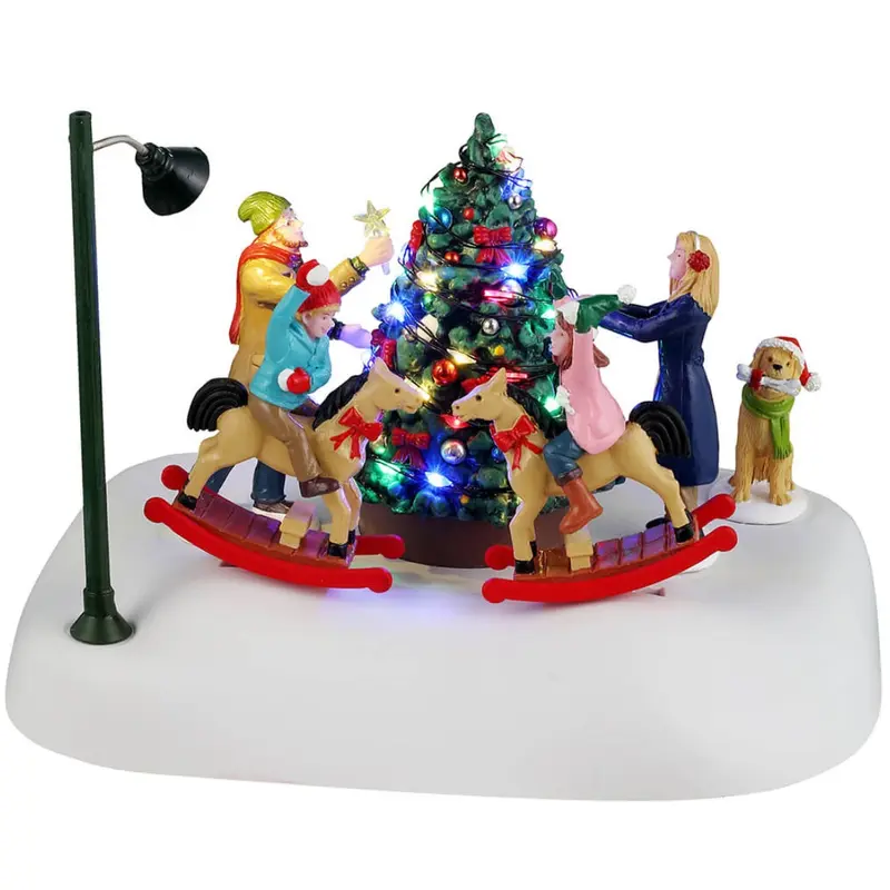 Lemax Caddington Village Table Accent: Rockin' Around the Christmas Tree #44321
