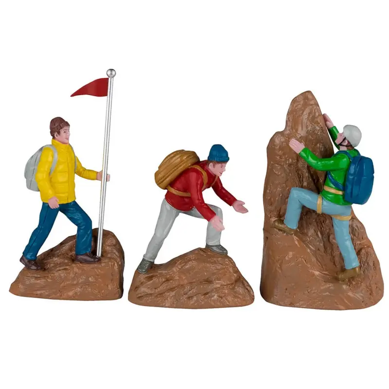 Lemax General Collectible Figurines: Rock Climbers, Set of 3 #42334