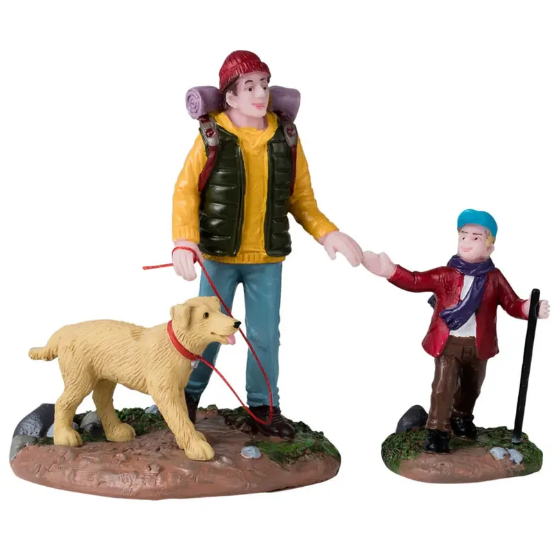 Lemax Vail Village Figurines: Hiking Buddies, Set of 2 #42311