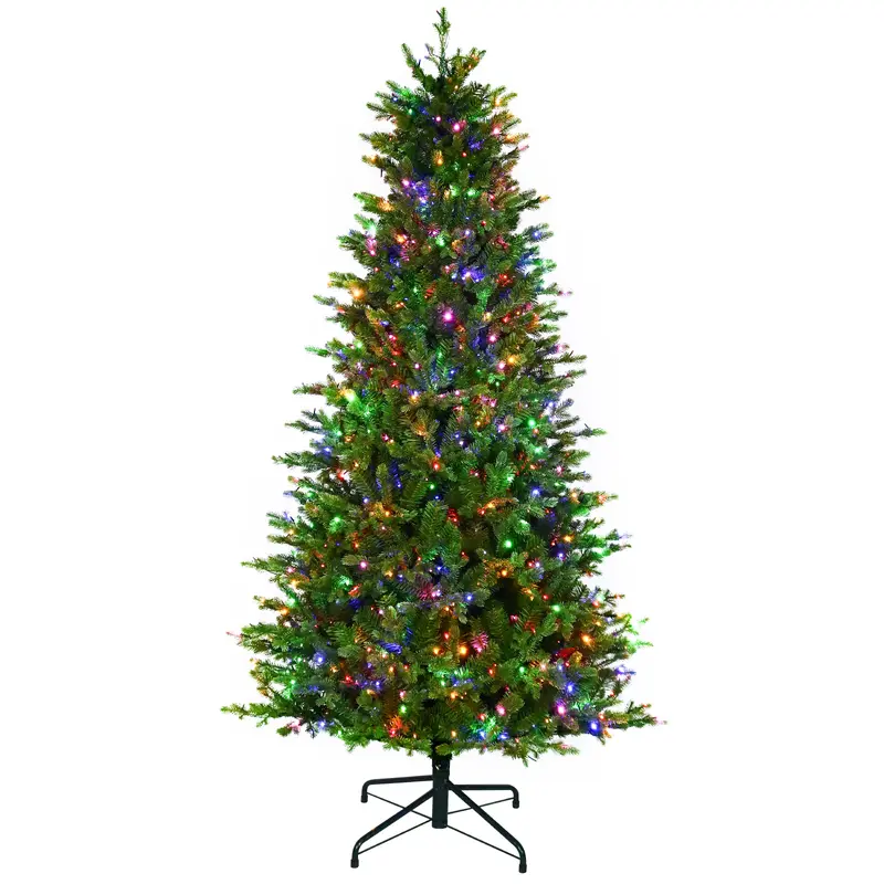 Noble Fir Artificial Christmas Tree with Starry LED Lights