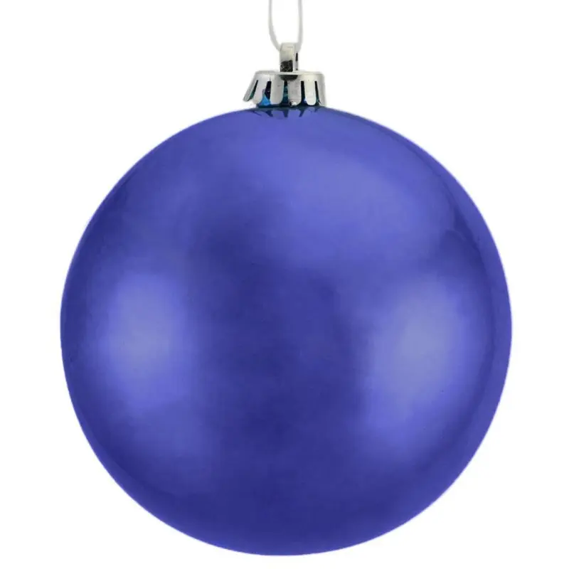150MM Smooth Shiny Royal Blue Vacuum Plated Ball Ornament
