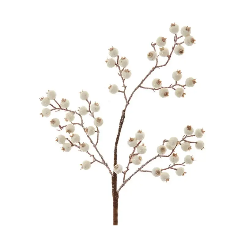 25.5" White Berry Pick Stem