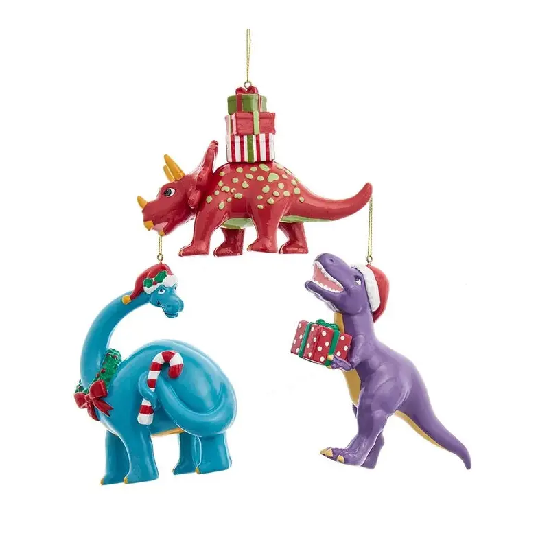 4.5" Christmas Dinosaur Ornament