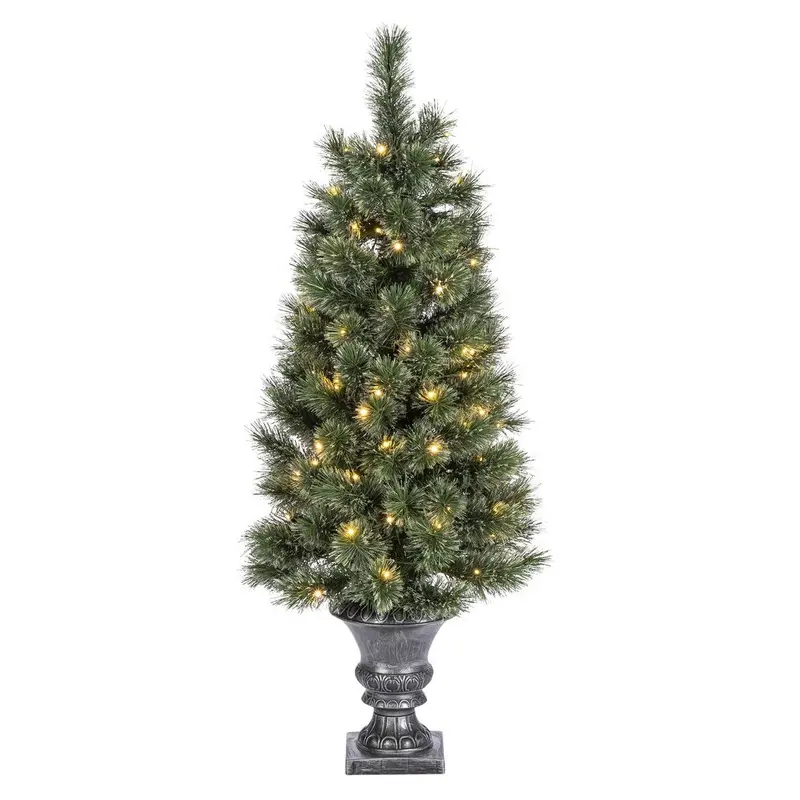 4' Fairfield Pine Potted Artificial Tree with Dual LED Lights