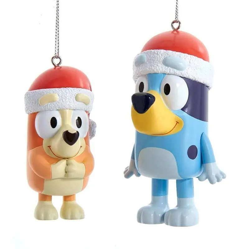 5.12" Christmas Bluey/Bingo Ornament