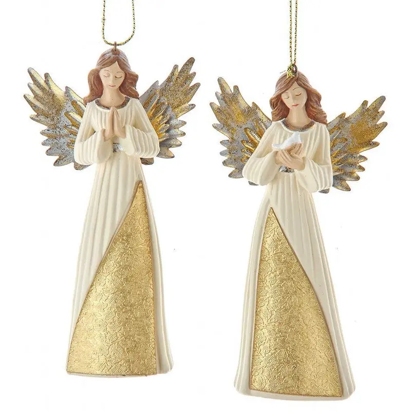 5.3" Gold Angel Ornament