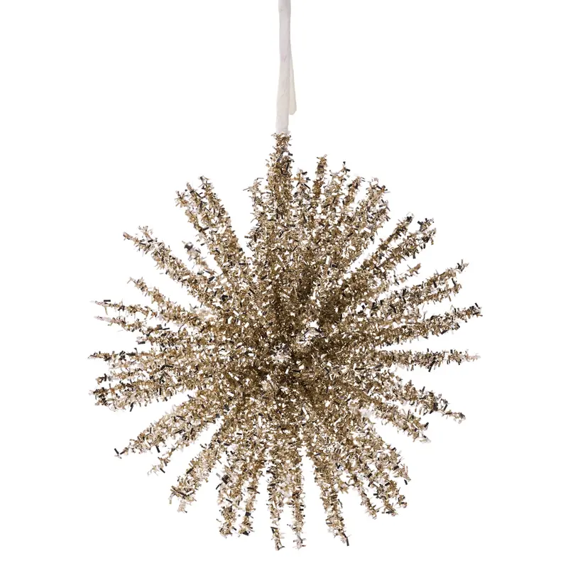 6" Champagne Starburst Ornament