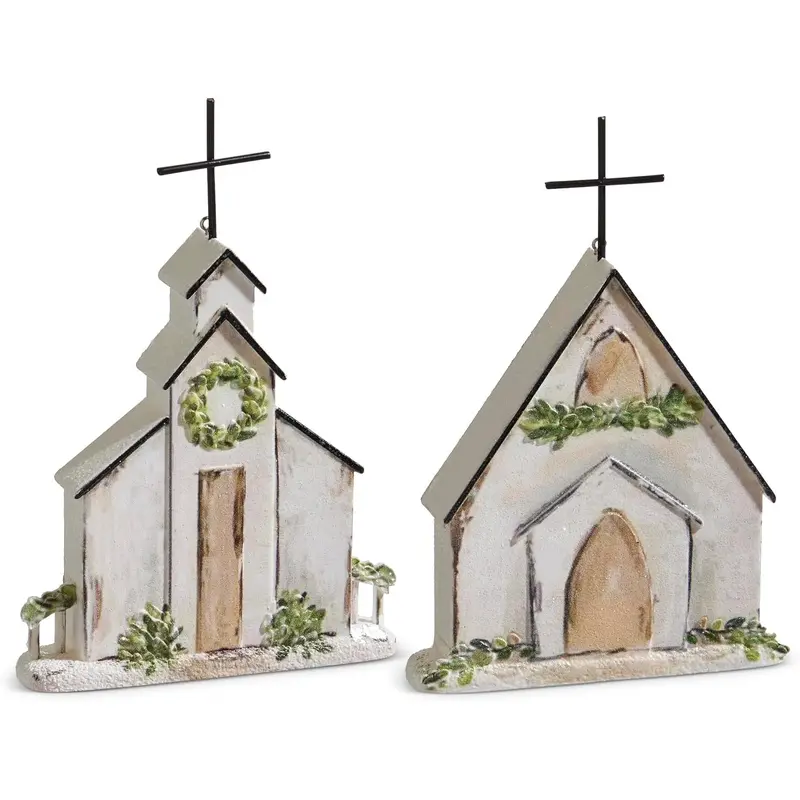 6" Good Tidings Church Ornament