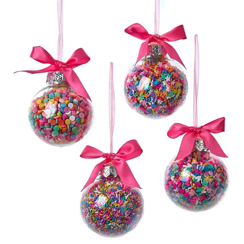 60MM Bubblegum Ball with Sprinkles Ornament