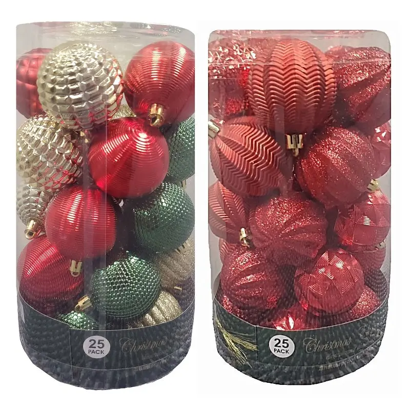 Pack of 25 Unbreakable 60MM Holiday Ornaments