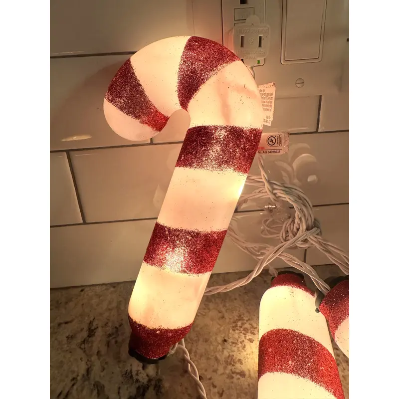 Set of 4 Candy Cane Pathway Christmas Lights