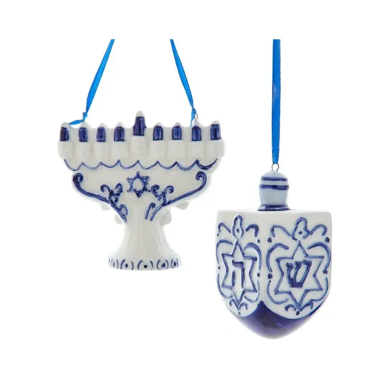 3" Porcelain Hanukkah Ornament