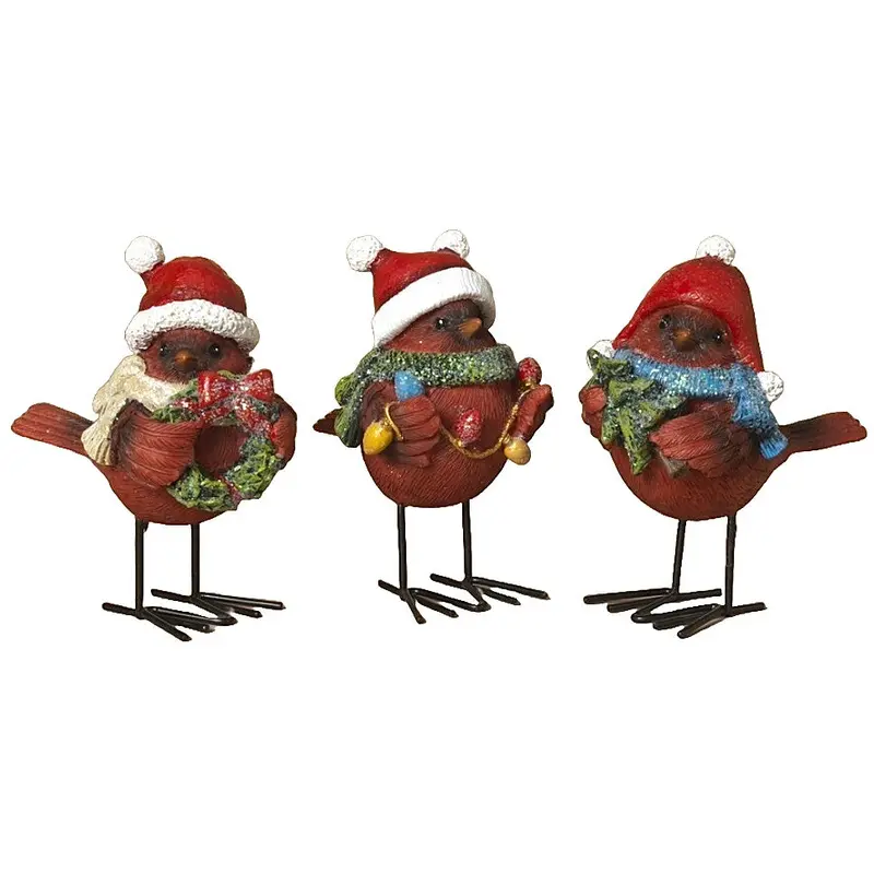 4.5" Christmas Cardinal Standing Decoration