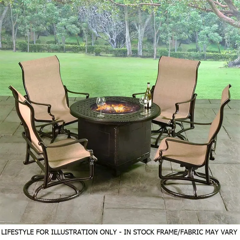 Bel Air Sling Cast Aluminum Fire & Chat Sets