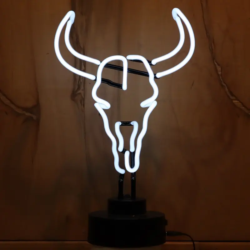 Neonetics Deer Skull Neon Sculpture