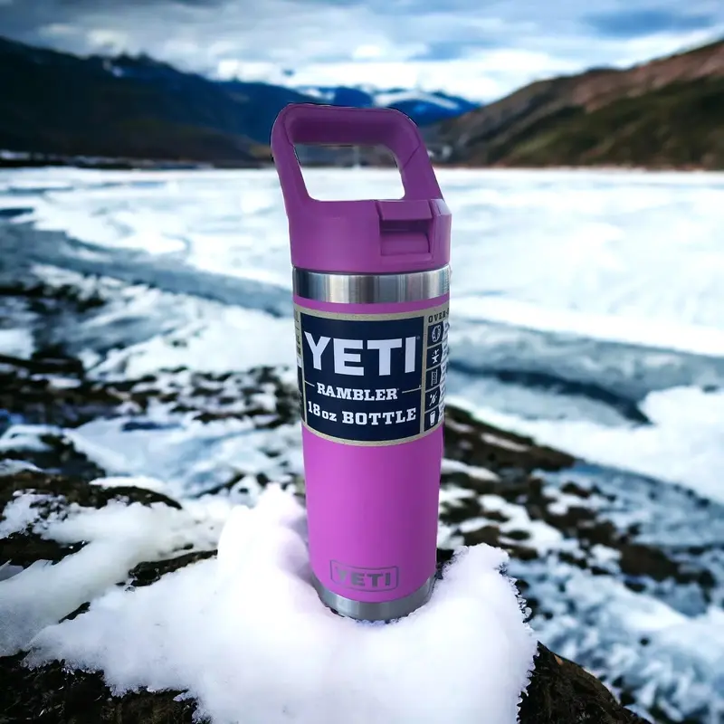 YETI Rambler 18 oz. Water Bottle with Color-Matched Straw Cap