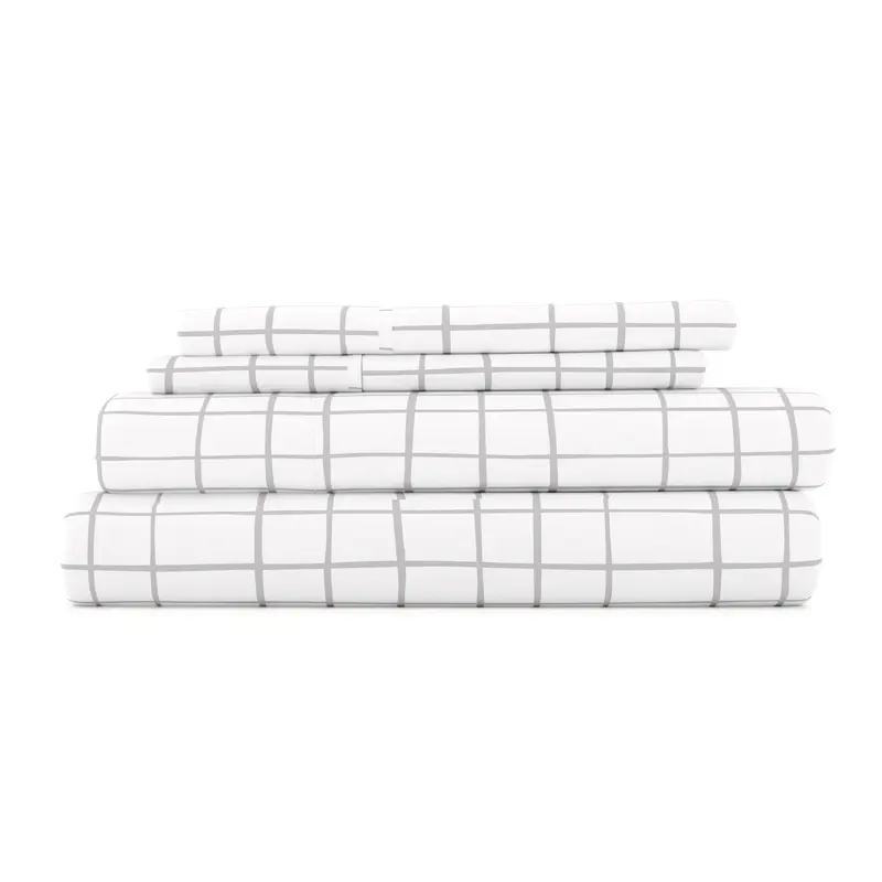 Crossroad Pattern 4-Piece Sheet Set