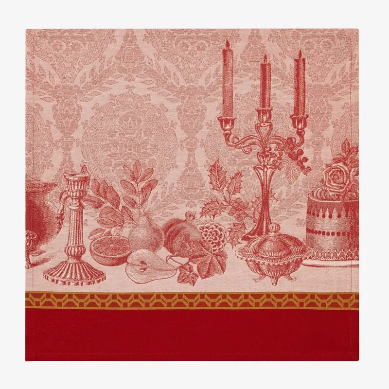 Festin Red 22" x 22" Napkin by Le Jacquard Franais