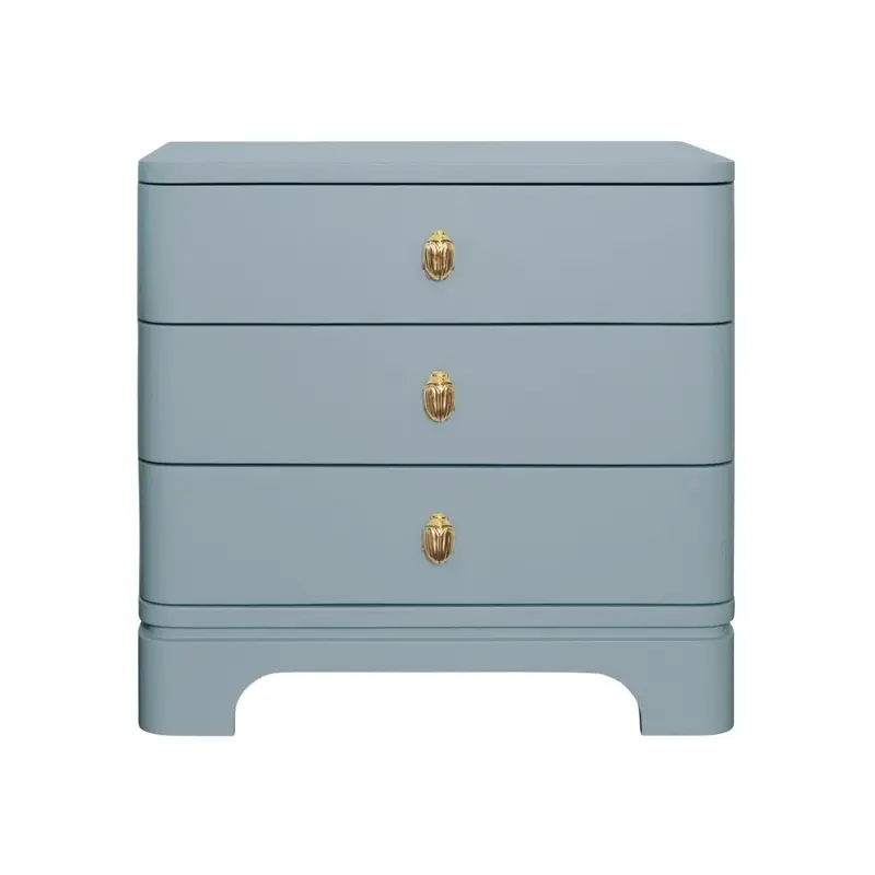 Fortune Light Blue Side Table by Worlds Away