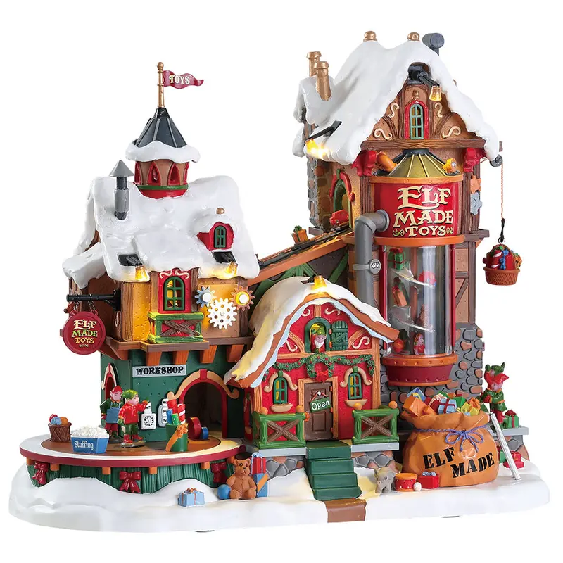 Lemax Santa's Wonderland Sights & Sounds: Elf Made Toy Factory #75190