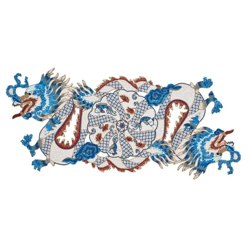 Orient Table Runner in White & Multi by Kim Seybert