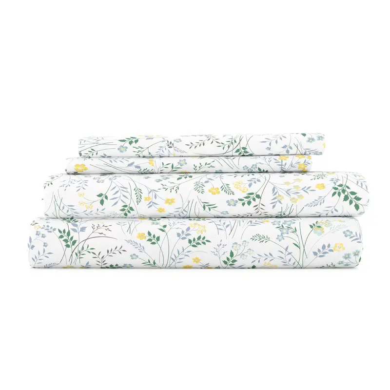 Wildflower Pattern 4-Piece Sheet Set