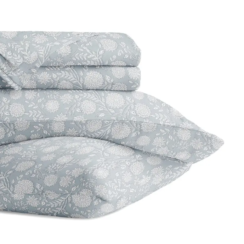 Bohemian Garden 4-Piece Long Staple Cotton Sheet Set