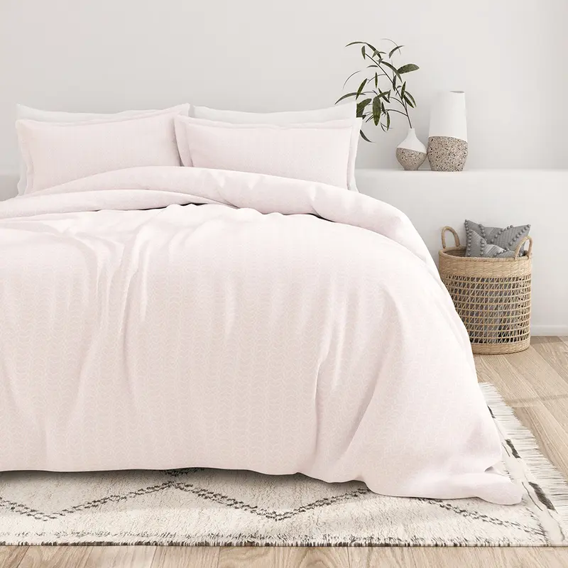 Classic in Pink Pattern 3-Piece Duvet Cover Set (Sale)