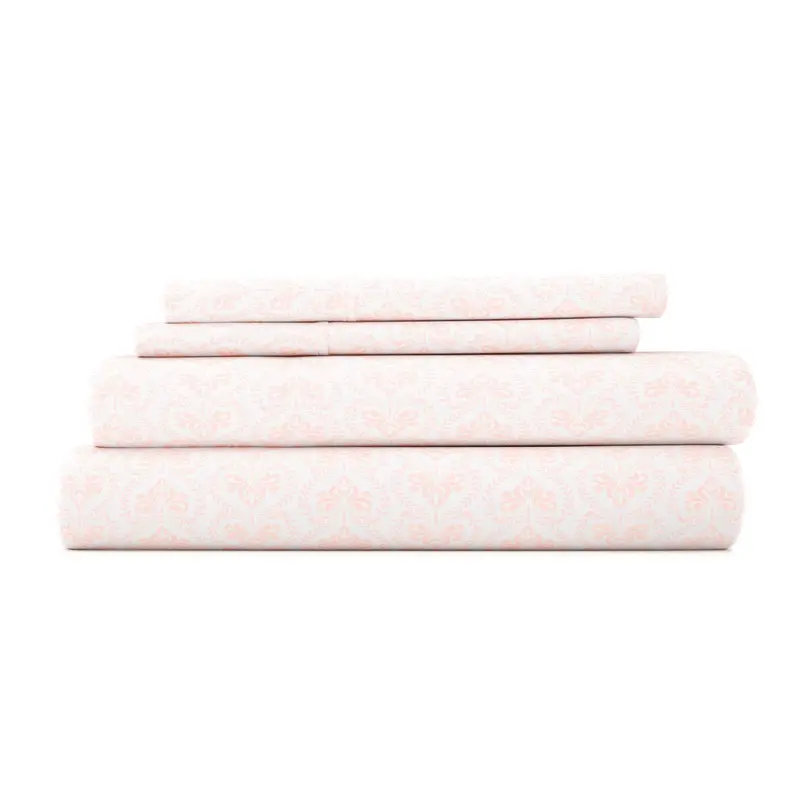 Classic in Pink Pattern 4-Piece Sheet Set (Sale)
