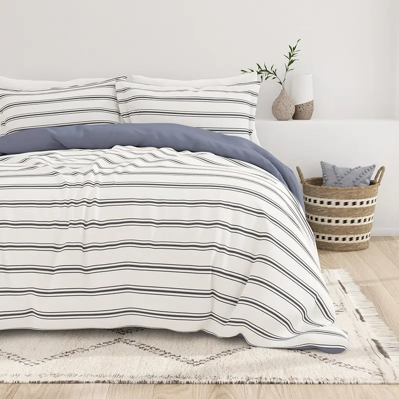 Desert Stripe Pattern 3-Piece Reversible Duvet Cover Set (Sale)