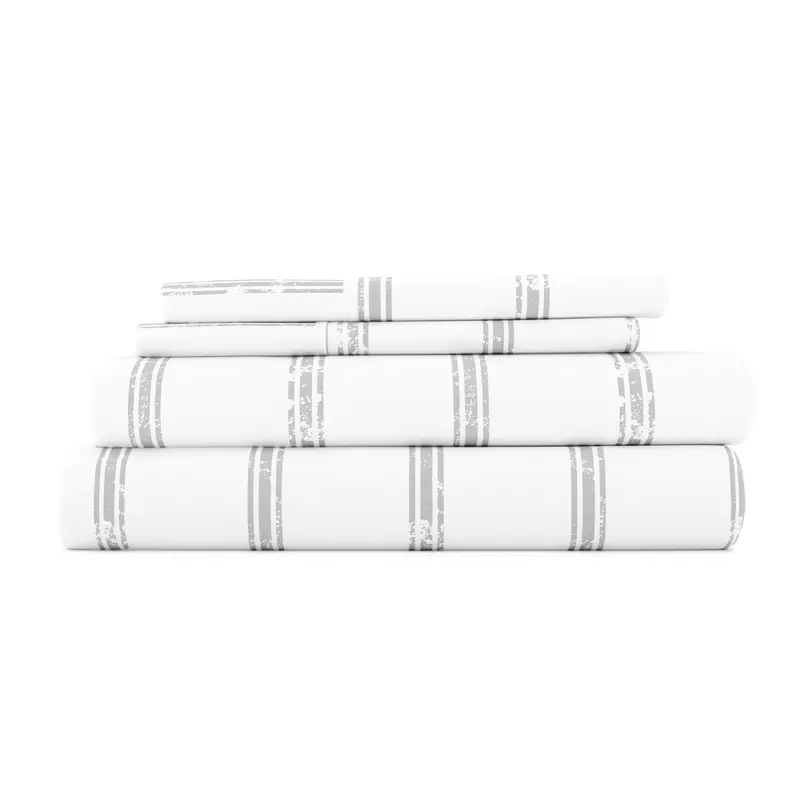 Distressed Line Pattern 4-Piece Sheet Set (Sale)