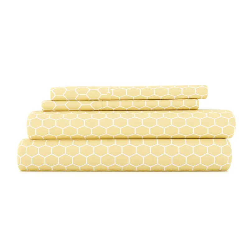 Honeycomb Pattern 4-Piece Sheet Set (Sale)