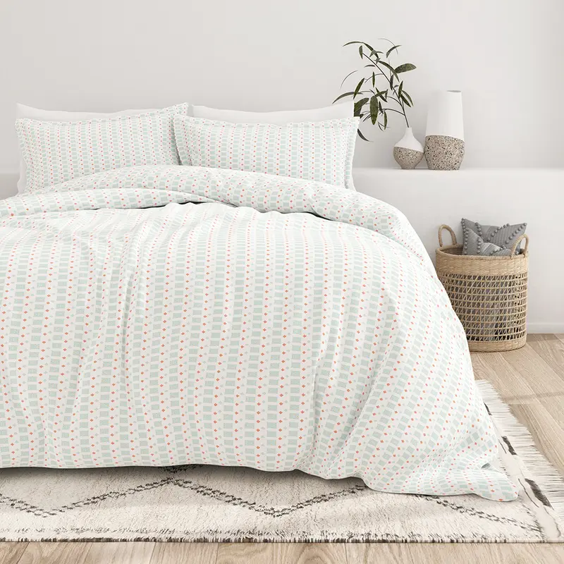 Lights in Blue Pattern 3-Piece Duvet Cover Set (Sale)