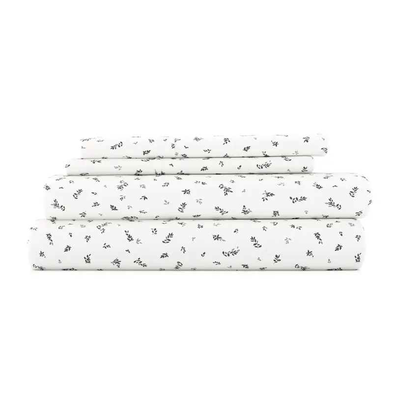 Spotted Leaves Pattern 4-Piece Sheet Set (Sale)