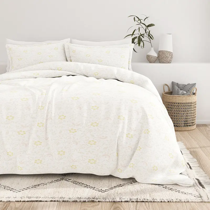 Spring Vine Pattern 3-Piece Duvet Cover Set (Sale)