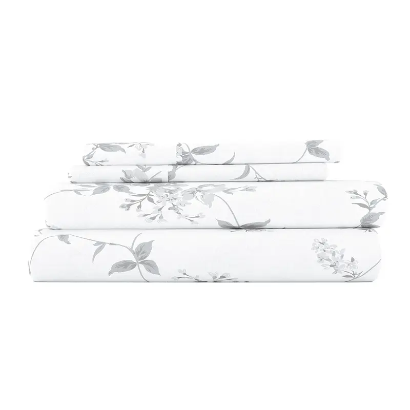 Sylvan Rose 4-Piece Flannel Sheet Set (Sale)