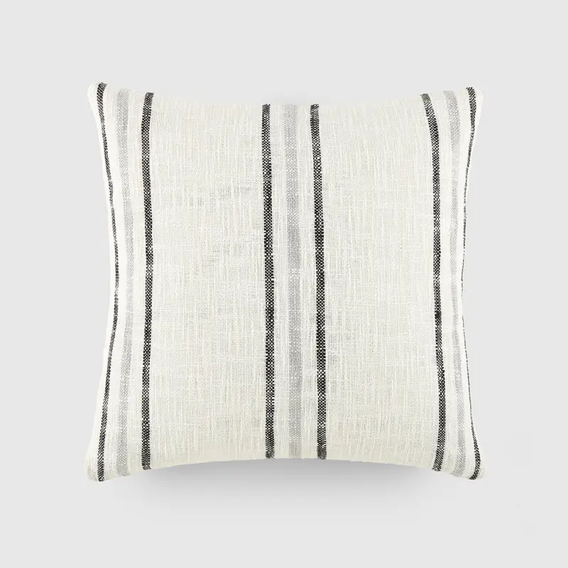 Yarn-Dyed Framed Stripe Dcor Throw Pillow (Sale)