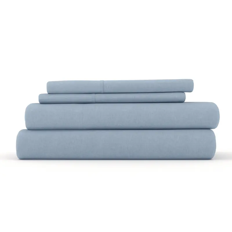 4-Piece Linen Bamboo Blend Sheet Set - Sale