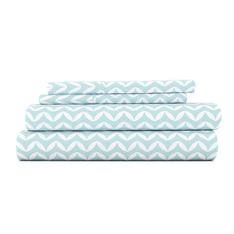 Puffed Chevron Pattern 4-Piece Sheet Set - Sale
