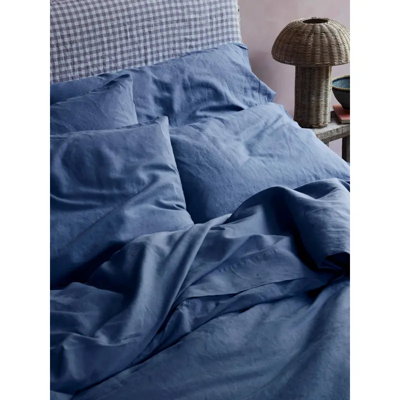 Blueberry Linen Blend Pillowcase (Pair)