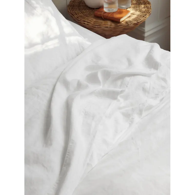 White Linen Blend Flat Sheet