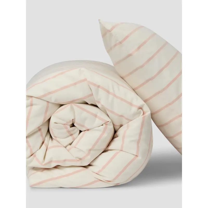 Blush Pink Slumber Stripe Kids Cotton Bedding Set