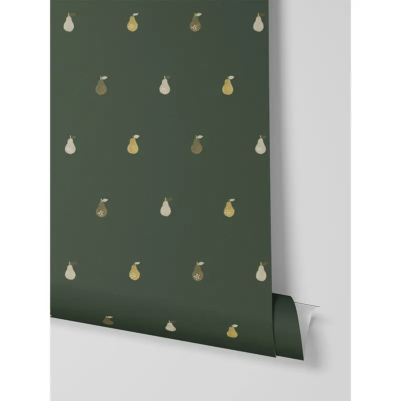Fern Green Pears Wallpaper