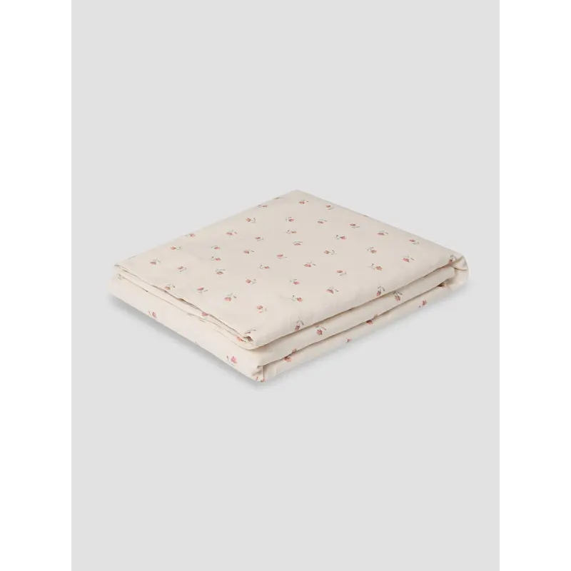 Pearl Posy Bud Linen Blend Flat Sheet