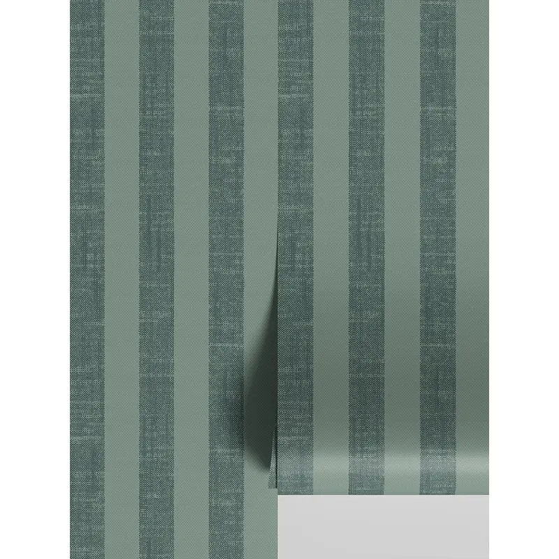 Pine Green Pembroke Stripe Wallpaper