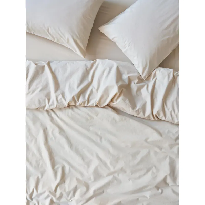 Parchment Washed Cotton Percale Duvet Cover