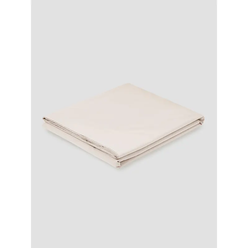 Parchment Washed Cotton Percale Flat Sheet